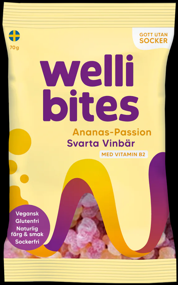 Wellibites Candy Pineapple Passion & Black Currant