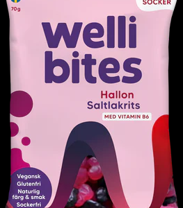 Wellibites Candy Raspberry & Salt Licorice