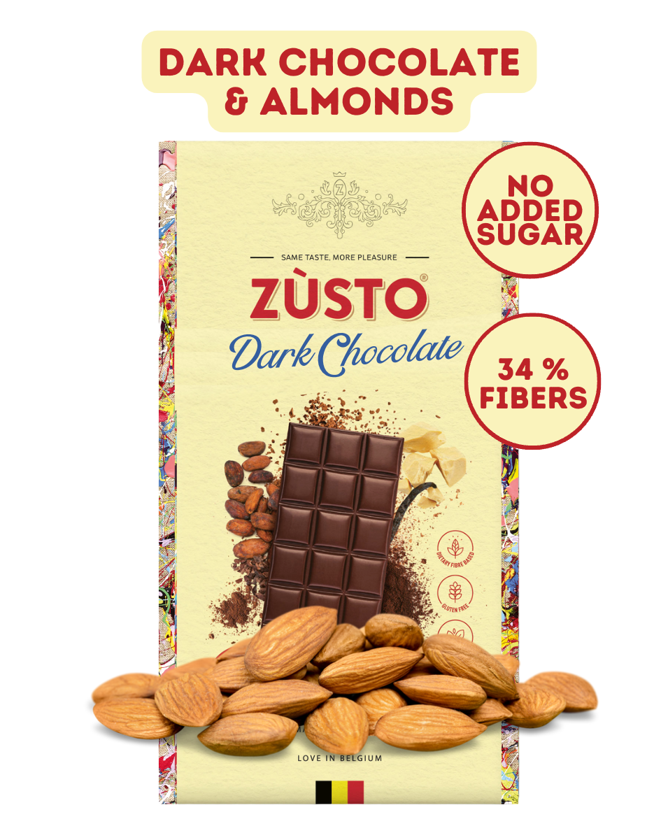 Zùsto Dark Chocolate Bar with Almonds