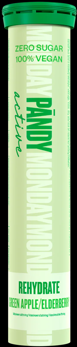 Pändy Rehydrate effervescent tablets Green Apple/Elderberry